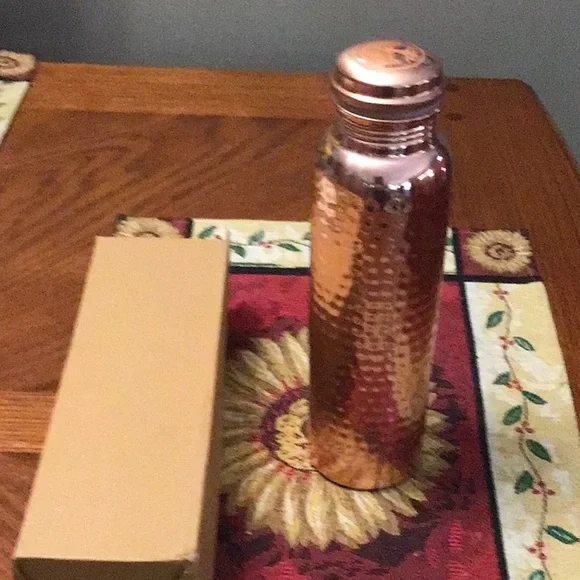 New Hammered Copper Water Bottle(s) - Picture 1 of 4
